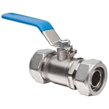 Polyconn PCDBV Series Duratec Nickel-Plated Brass Ball Valve, NPT Male