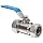 Polyconn PCDBV Series Duratec Nickel-Plated Brass Ball Valve, NPT Male