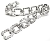 Platinum Diamond Art Deco Link Bracelet (T.w.4.00)