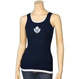 NCAA Toronto Maple Leafs Ladies Navy Blue Harmony Layered Tank Top (Large)