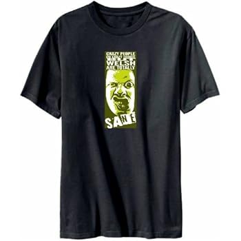 Crazy People Do Crazy Things, But Welsh Are Totally Sane Pays T-shirt Homme (Gris Foncé, taille Large)