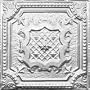 2' x 2' TIN CEILING PANEL ELIZABETHAN SHIELD NAIL UP-ECONOMY TIN