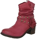 Bugatti J27355g, Damen Fashion Halbstiefel & Stiefeletten, Rot (rot 300), EU 37