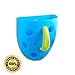 Lulu and Buddy Baby Bath Toy Organizer with 2 Suction Cups, Blue Body with Green Handle