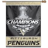 2009 Pittsburgh Penguins Stanley Cup Champions Banner/vertical flag 27" x 37"