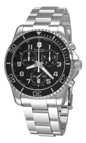 Victorinox Swiss Army Men's 241432 Maverick GS Black Chronograph Dial Watch