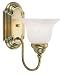 Liz Jordan Lighting 100101 Antique Brass Ashley 1 Light Wall Sconce from the Ashley C...