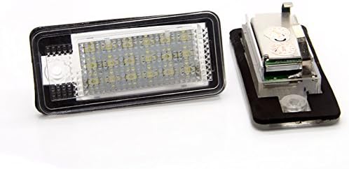 E-mark 18 Leds Super Canbus Error Free LED License Plate Lamp For Audi Q7 A3 S3 A4 / S4 B6 A6 / C6 S6 A8 / S8 RS4 Carbriolet RS6 Plus/Avant RS4/Avant quattro