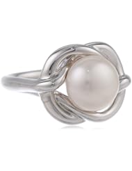 Honora "Forget Me Knot" White Freshwater Cultured Pearl Ring, Size 7