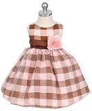 New Checkered Crushed Taffeta Dress (Assorted Colors) Sz 6M to 24M