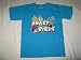 Angry Birds Slingshot Tee T-shirt Child Sized Teal Blue (Large 6-7)