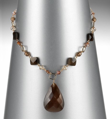 Chunky Pear Drop Pendant Necklace