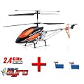 3.5 Kanal 2,4Ghz Volitation Pro V2 RIESENGRO�ER XXL RC ferngesteuerter Hubschrauber ALLU METALL-LOOK Hubschrauber/Helikopter/Heli mit GYROSCOPE-TECHNIK + 2,4Ghz TECHNOLOGIE + ANF�NGER/PROFI-FUNKTION!!! KOMPLETT-SET FLUGFERTIG inkl. 2x AKKU!!!