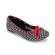 Cute Ballet Flat Shoes Women's Shoes Black Pinstripe Polkadot Leopard Camouflage
