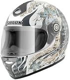 Shark RSF 3 Mint Full Face Motorcycle Helmet White/Gold/Silver Medium M HE5850D WQS MD