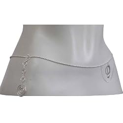 Silver Body Jewelry Belly Chain Length 40.5 inches
