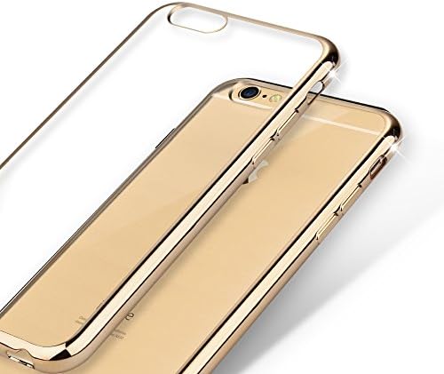 Sumci Iphone 6s Plus Case,iphone 6 Plus Case (5.5 Inch) with Ultrathin Transparent Silica Gel, Luxury Electroplating Golden Edge