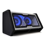 Produkt-Bild: Auna C8-Sub-2x10-42 Doppel Subwoofer mit Auto Lichteffekt (2x 25 cm (2x 10 Zoll), 2000 Watt) schwarz/silber