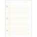 Zoomerang Orange Ruled Loose Leaf Paper, 80 sheets, 6 x 8.5 Inches (41548)