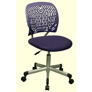OSP Designs Purple Task Chair With Flexible Plastic Back by OSP Designs