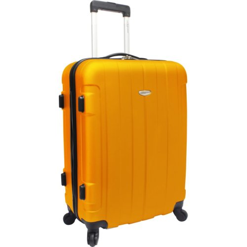 Traveler's Choice Rome 25 in. Hardside Spinner Upright (Orange)