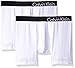 Calvin Klein Men's 2-Pack Bold Cotton Boxer Brief, White, Medium