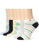 Tommy Hilfiger Women's Six-Pack Argyle and Stripe Socks