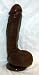 Adam Eve Large Realistic Cinnamon Color 8 Inch Penis Dildo