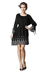 Cocktail Sequined Stretchy Lace Floral Print Bubble Dress Summer Elasticized   Waistline Chiffon Party Dress 