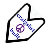 JDM Craigslist Craiglist Built Car Decal Badge
