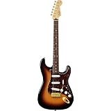 Cheap Fender Deluxe Players Strat : Electric Guitar 3 Tone Sunburst Rosewood Fretboard