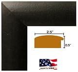 23x35 Custom Made to order Black poster frame MDF 2.5 inch wide moulding