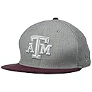 NCAA TEXAS AM AGGIES Bind Back 9Fifty Snapback Cap, Medium/Large, Gray