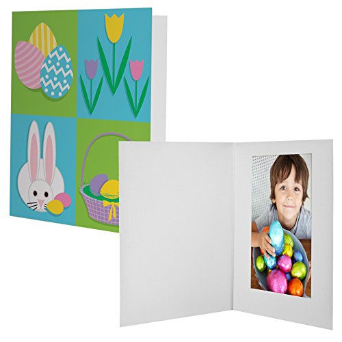 Neil Enterprises Inc. 4" x 6" Easter Bunny Quad Photo Folders - Pack of 100