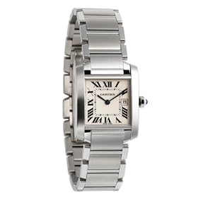 Cartier Midsize W51011Q3 Tank Francaise Stainless Steel Watch