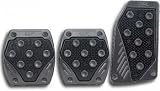 APC 1058040 Gunmetal and Black Pedal Set - 3 Piece
