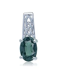 Color Change Alexandrite Doublet 925 Sterling Silver Celtic Knot Pendant