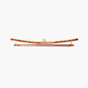 Smoked Bamboo Textile Hanger, Concave - For hanging 17 silks