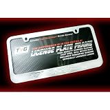Ford Mustang Clear Engraved Chrome License Frame