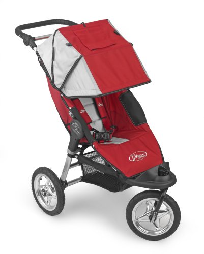 Baby Jogger City Classic Single Stroller - Red/Silver