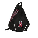 Los Angeles Angels MLB Baseball Team Sling Shoulder Sports Bag / Athletic Backpack - Black (Size: one size)