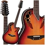Ovation 2758AX Standard Elite 12-String Acoustic-Electric Guitar with Case, New England Burst
