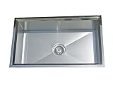 Square Undermount 16 Gauge Stainless Steel Beveled Kitchen Sink