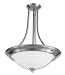 Good Earth Lighting Taverna Two Light Ceiling Pendant with Alabaster Glass Diffuser, Brushed Nickel #G4950-BN-I