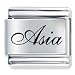 Name Asia Italian Charms Bracelet Link