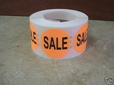 1000 1.5 inch SALE Retail Price Labels Stickers