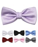 Simple Design Pattern Multi Banded Poly Bow Tie with Box