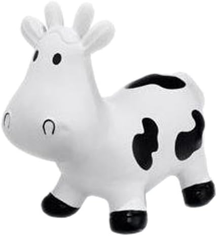 Trumpette Howdy Bouncy Rubber Cow, White