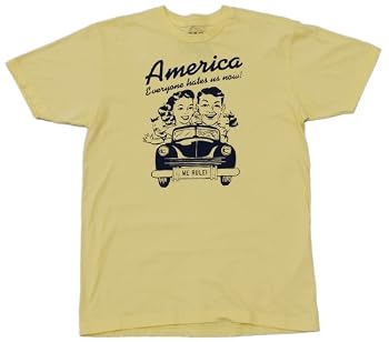 HEADLINE SHIRTS 'Everyone Hates Us Now' yellow t-shirt
