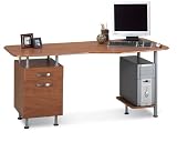 Espresso PC Desk with File FFE92